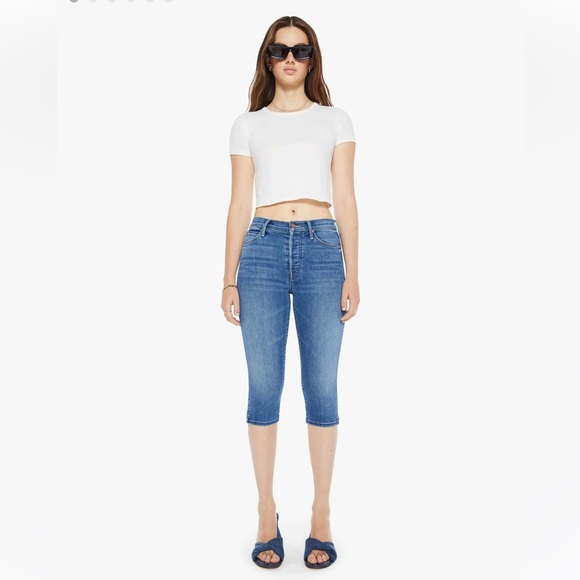 MOTHER The Stunner Zip Bunny Connect The Dots Jeans Size 25x18 - Picture 1 of 11